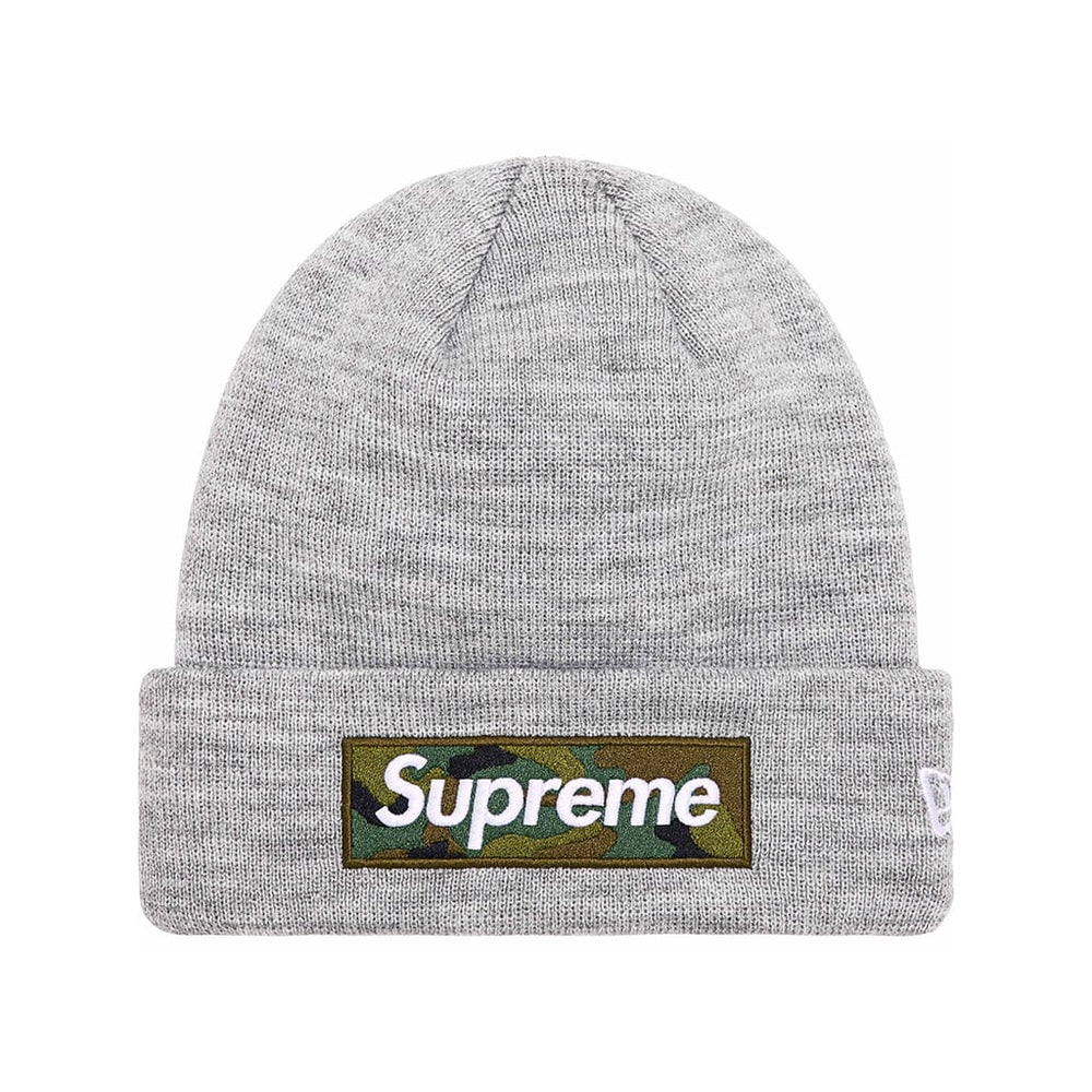 
                      
                        Supreme New Era Box Logo Beanie Heather Grey
                      
                    