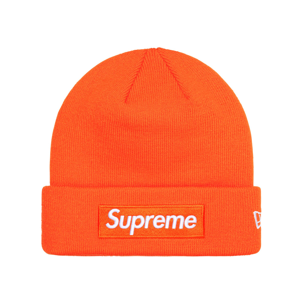 Supreme New Era Box Logo Beanie Dark Orange (FW24)