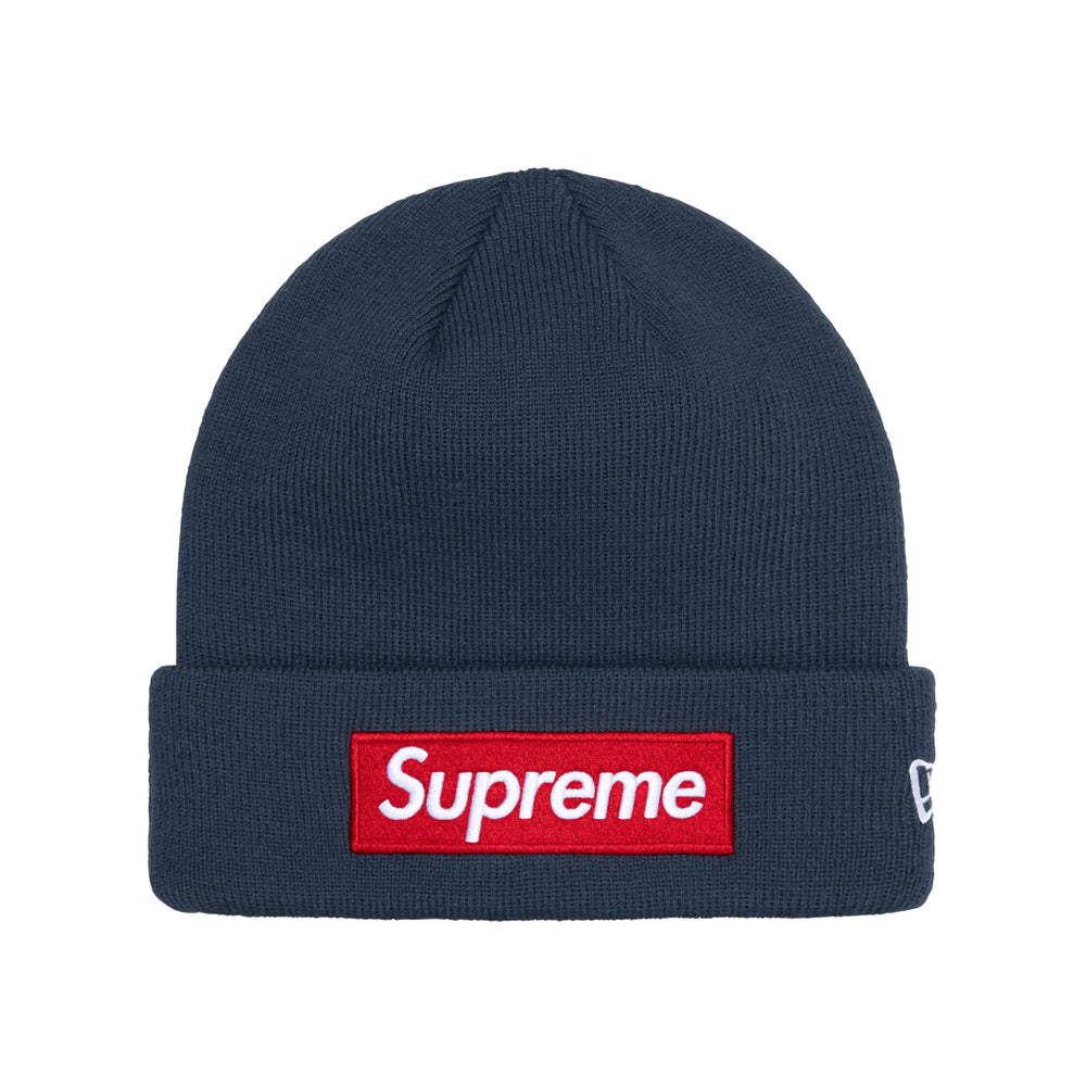 Supreme New Era Box Logo Beanie Navy (FW24)