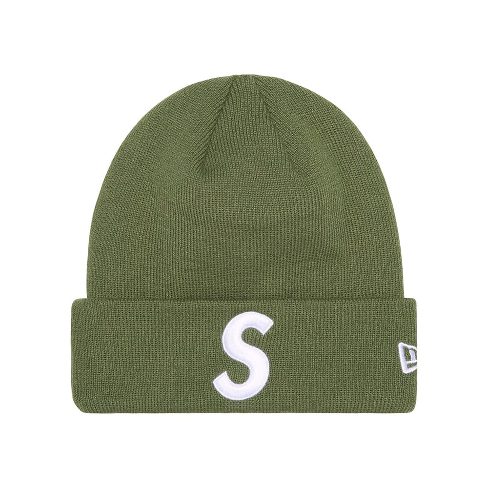 Supreme New Era S Logo Beanie Olive