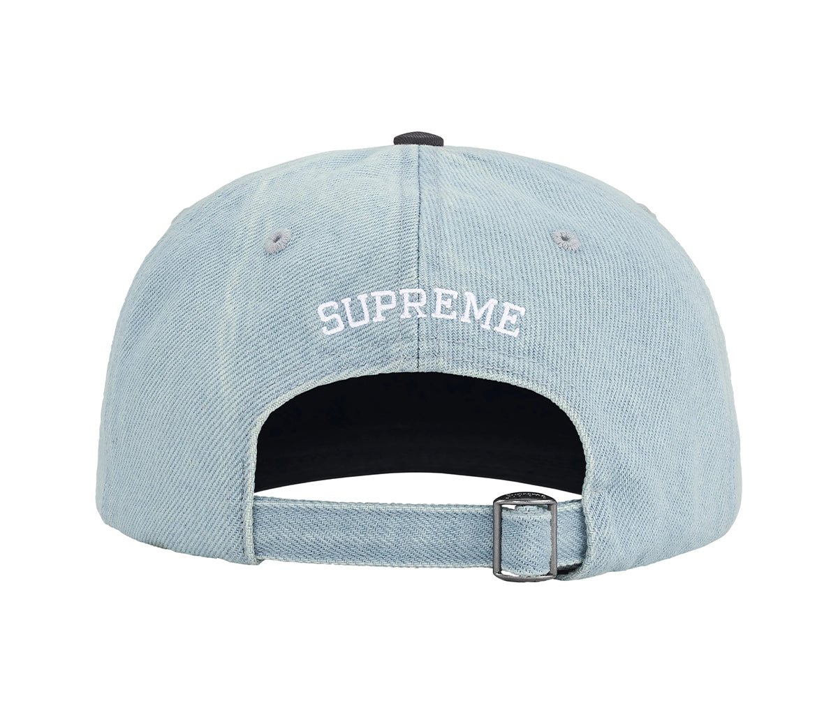 Supreme Pigment Coated 2-Tone With Logo 6-Panel Light Denim