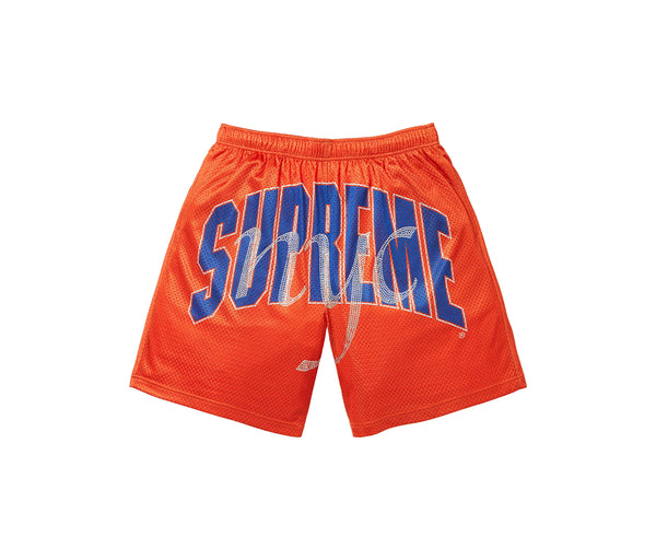 Supreme Rhinestone Mesh Short Orange – Corteiz