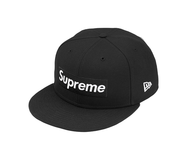Supreme Rings Box Logo New Era 59Fifty Fitted Hat Black – Supreme