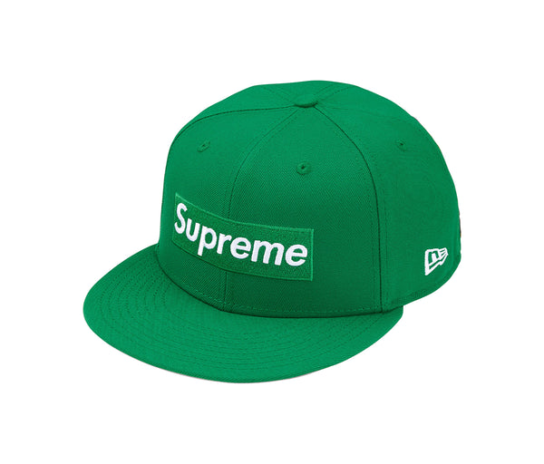 Supreme Rings Box Logo New Era 59Fifty Fitted Hat Green – Supreme