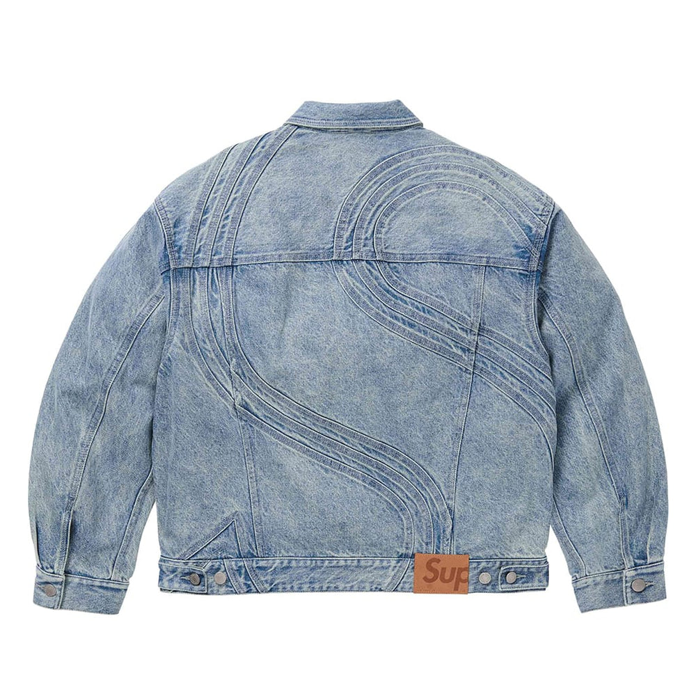 
                      
                        Supreme S Logo Denim Trucker Jacket Washed Blue
                      
                    