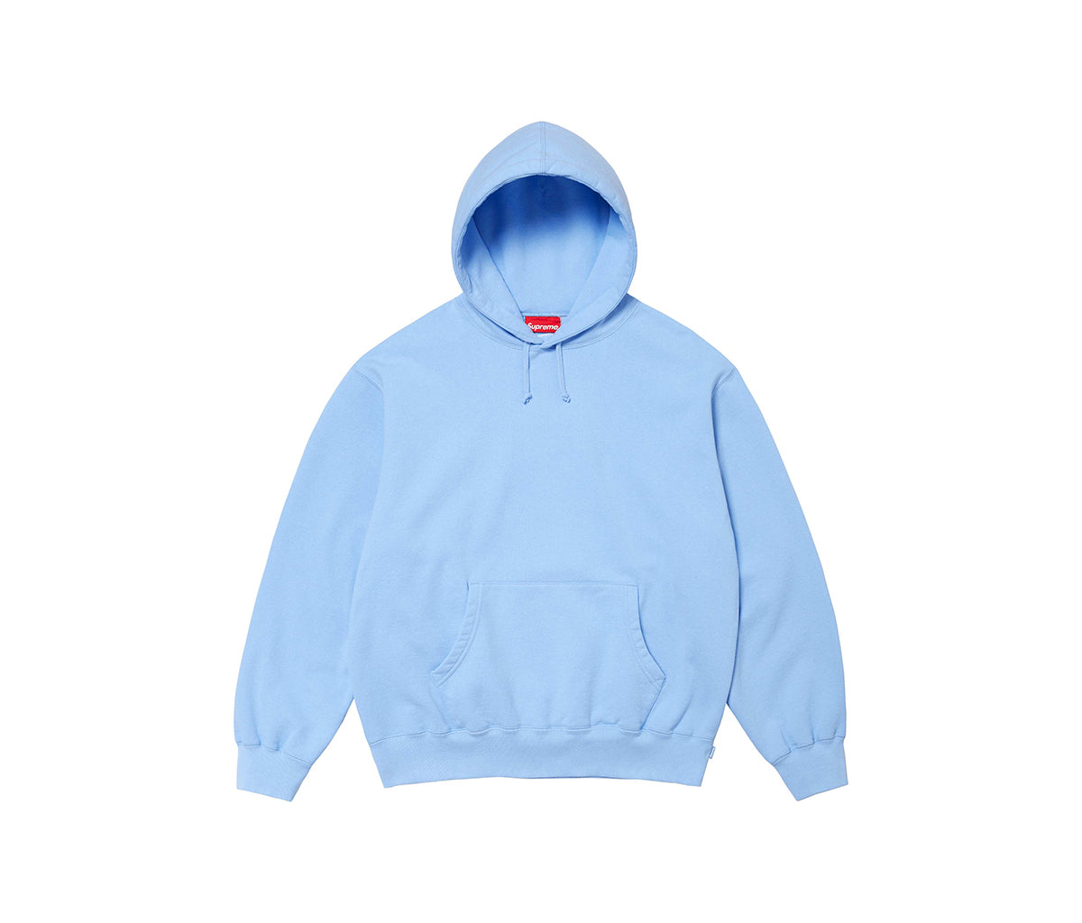 Supreme Satin Applique Hooded Sweatshirt Light Blue