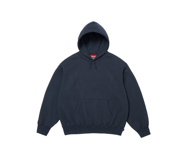 Supreme Satin Applique Hooded Sweatshirt Navy – Supreme