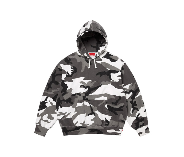 Supreme Satin Appliqué Hooded Sweatshirt Snow Camo – Supreme