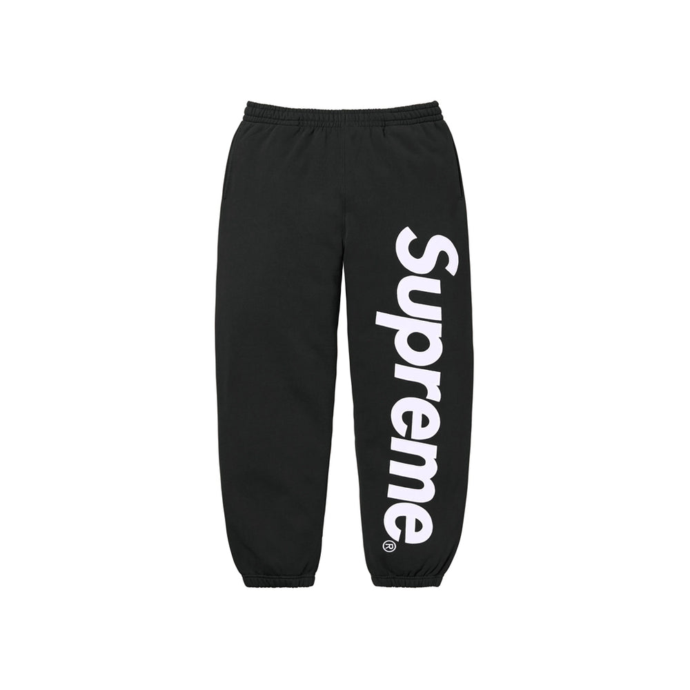 Supreme Satin Applique Sweatpant Black