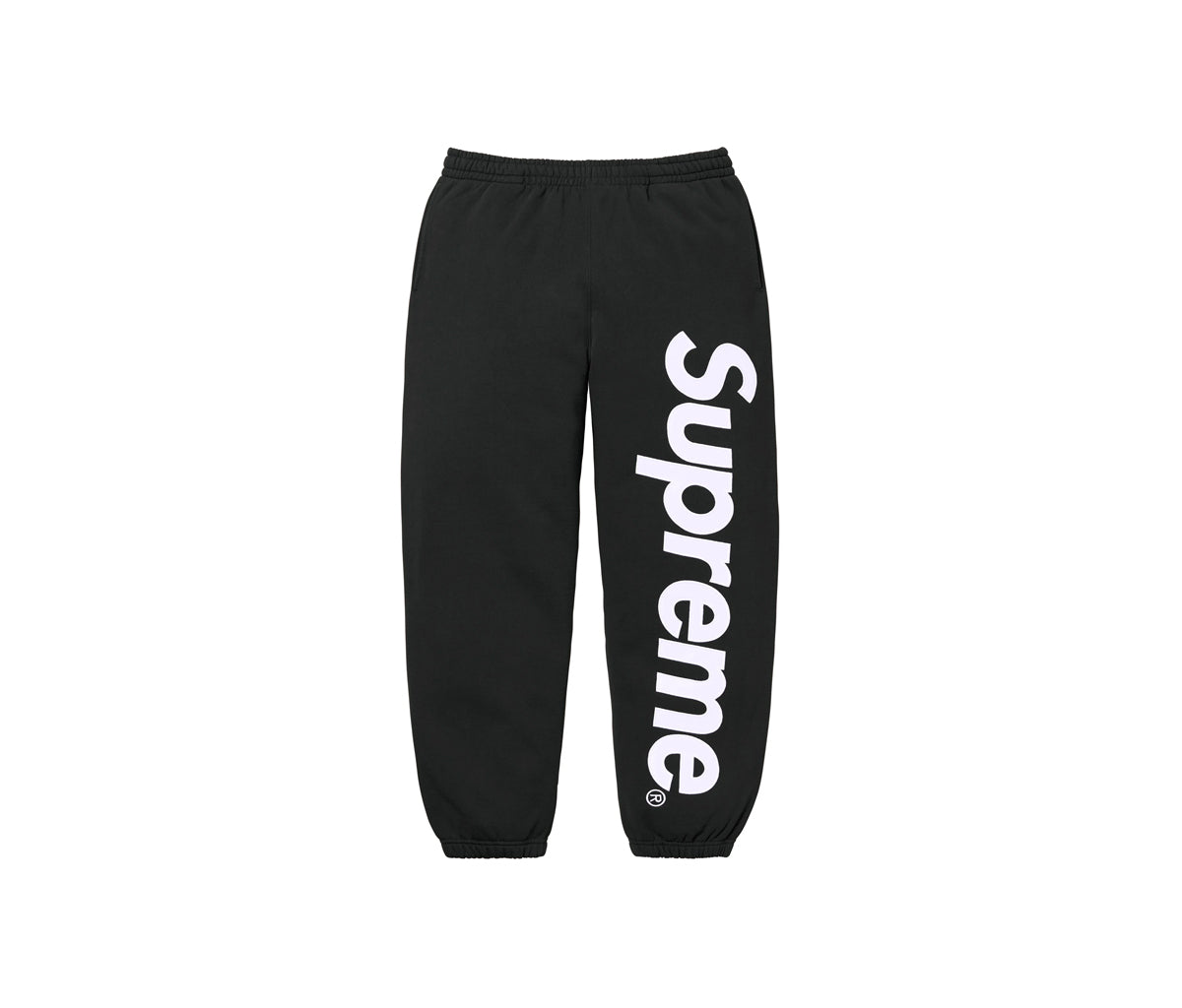 Supreme Satin Applique Sweatpant Black