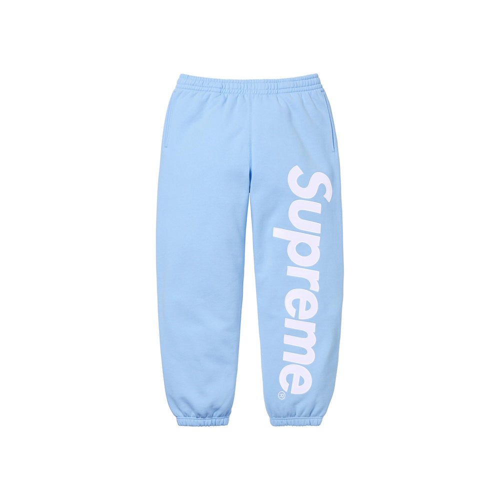 Supreme Satin Applique Sweatpant Light Blue