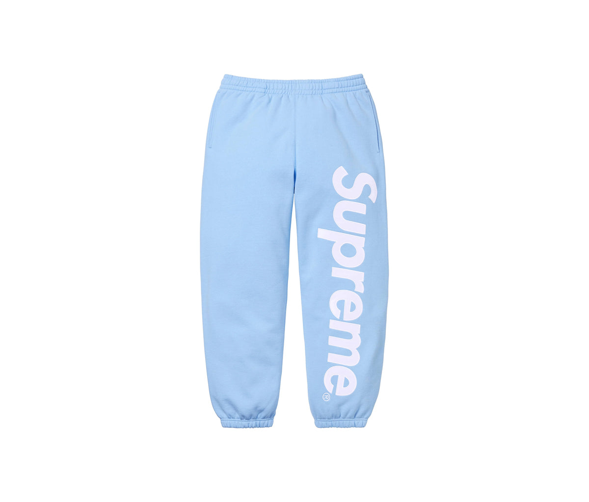 Supreme Satin Applique Sweatpant Light Blue