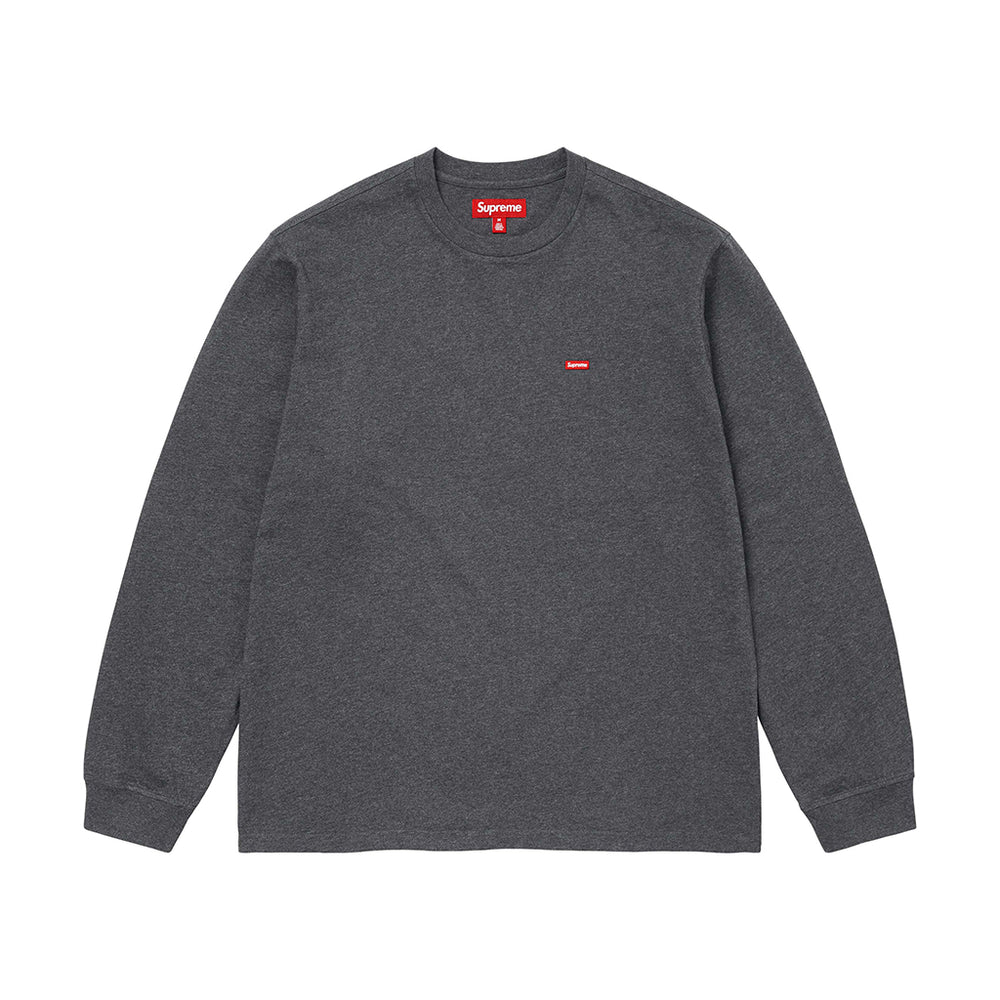 Supreme Small Box L/S Tee Charcoal