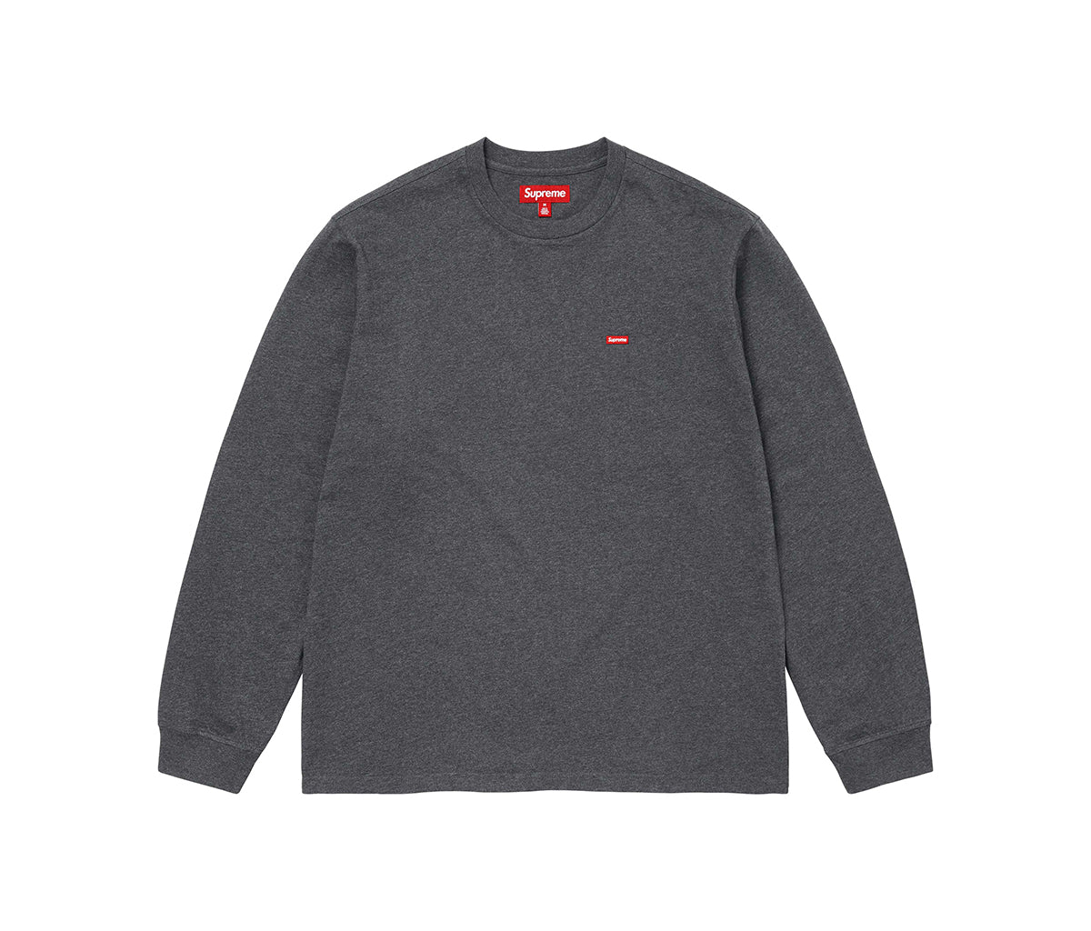 Supreme Small Box L/S Tee Charcoal