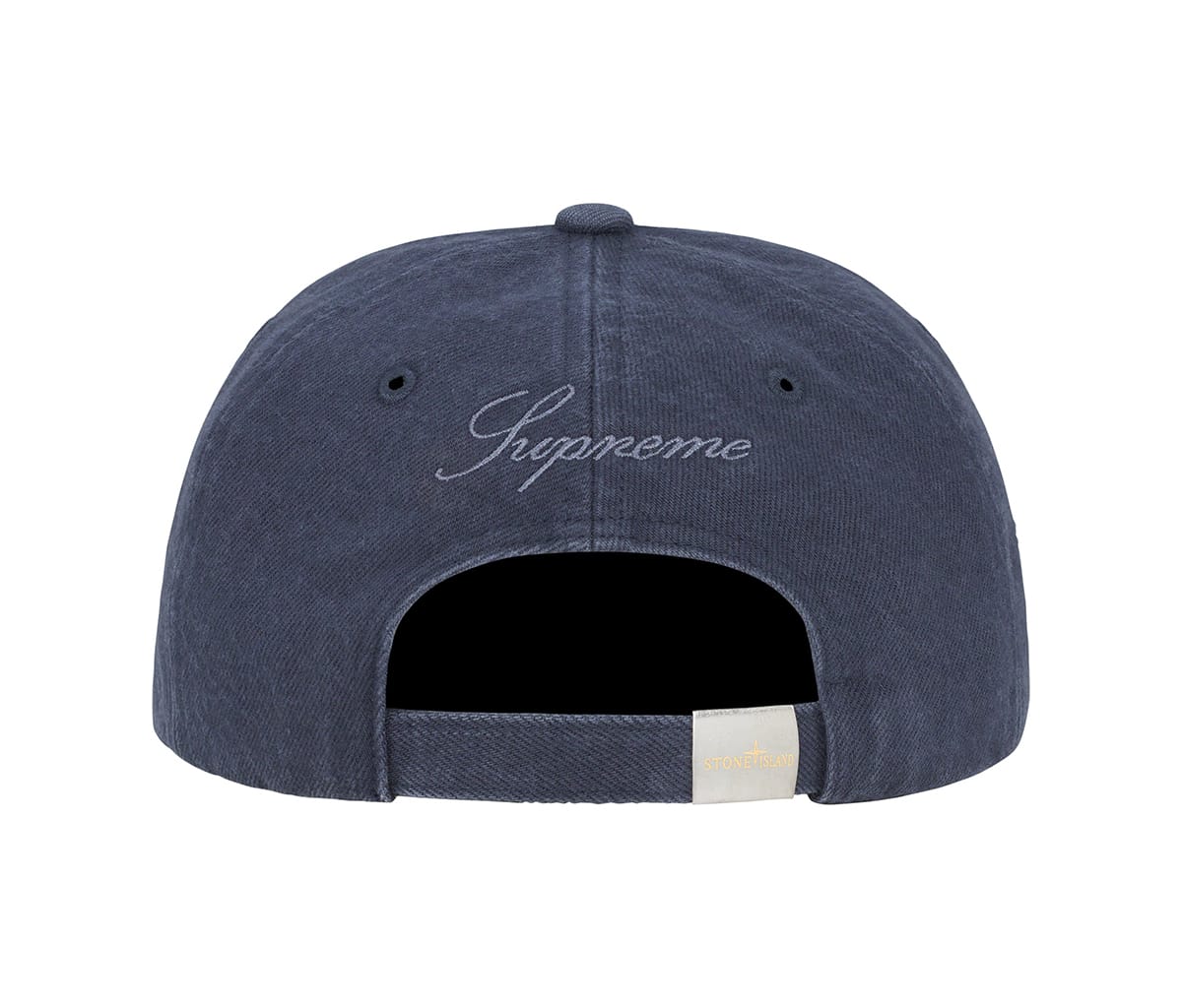 Supreme Stone Island Denim 6-Panel Navy