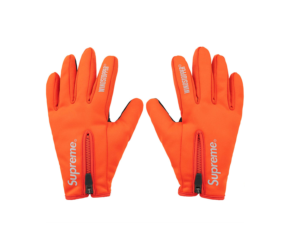 Supreme WINDSTOPPER Zip Gloves Orange