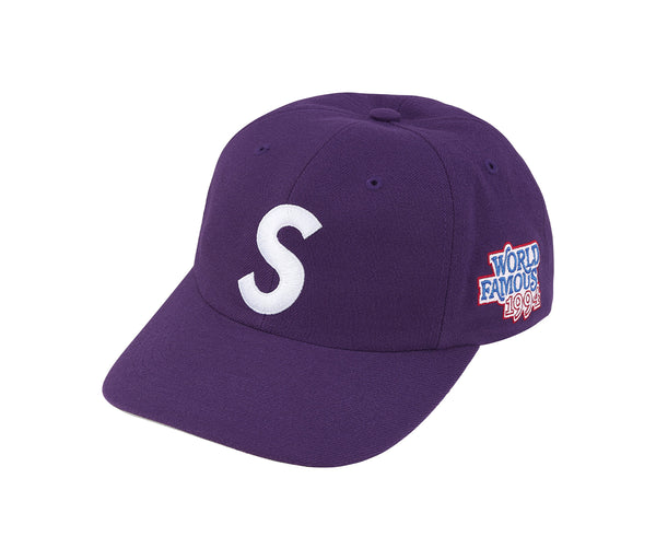 Supreme World Famous S Logo 6-Panel Hat Purple – Supreme