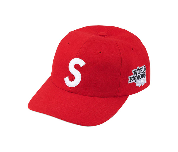 Supreme World Famous S Logo 6-Panel Hat Red – Supreme