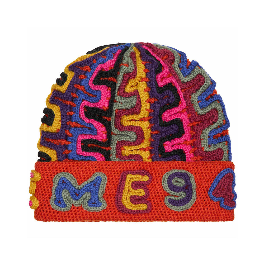 Supreme Yarn Applique Beanie Dark Orange