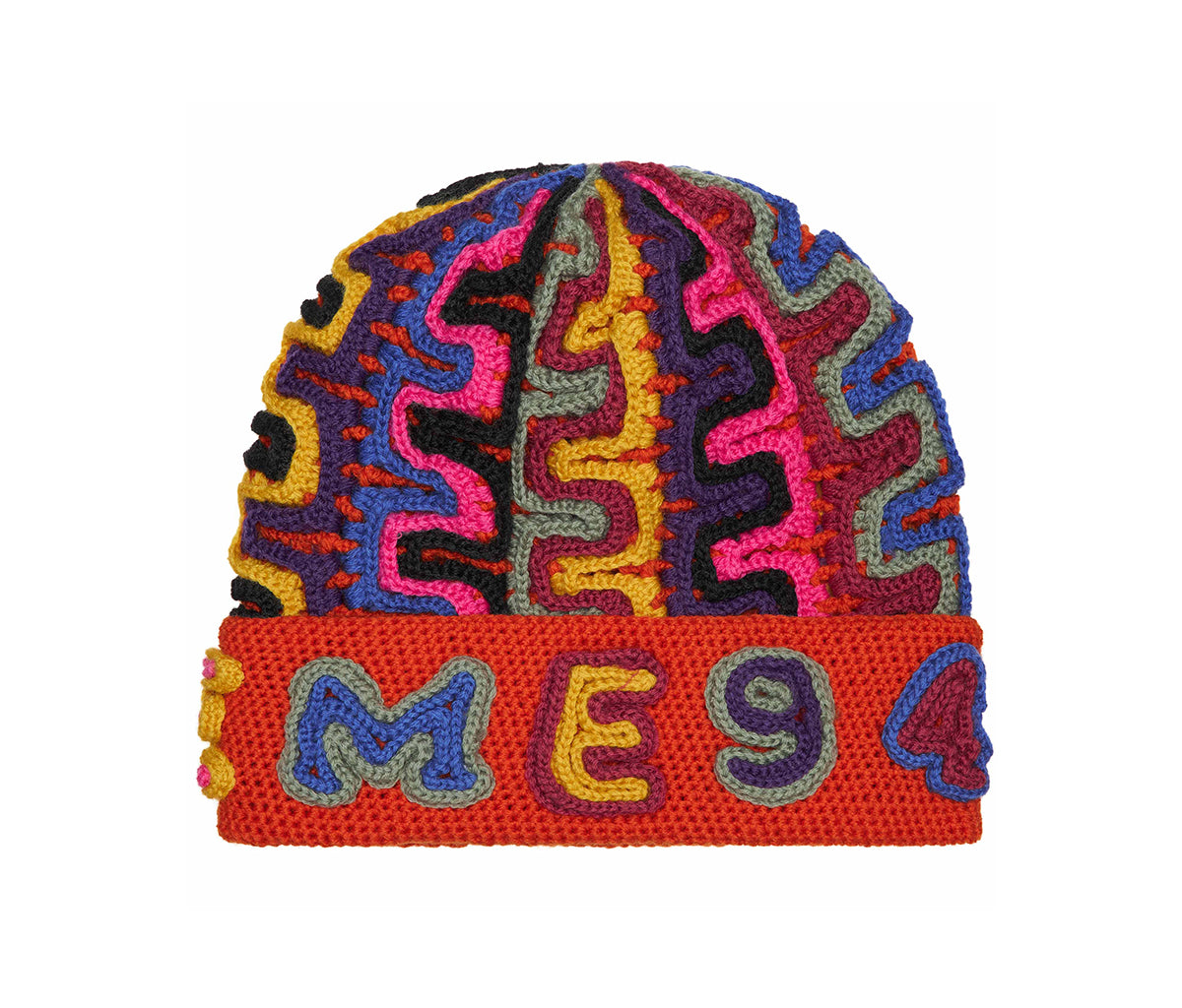 Supreme Yarn Applique Beanie Dark Orange