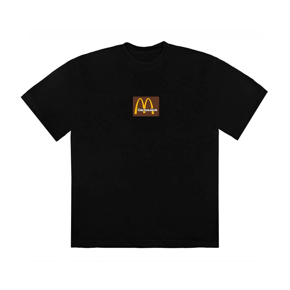 Travis Scott McDonald's Sesame Inv T-shirt Black Brown