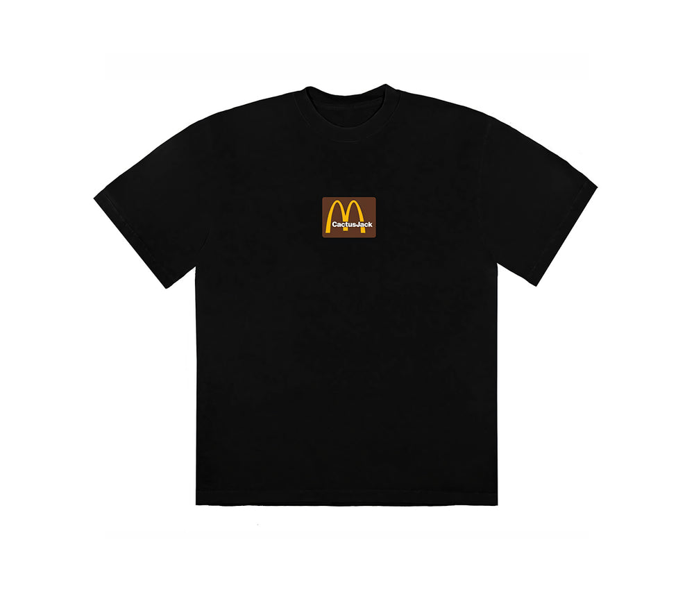 Travis Scott McDonald's Sesame Inv T-shirt Black Brown