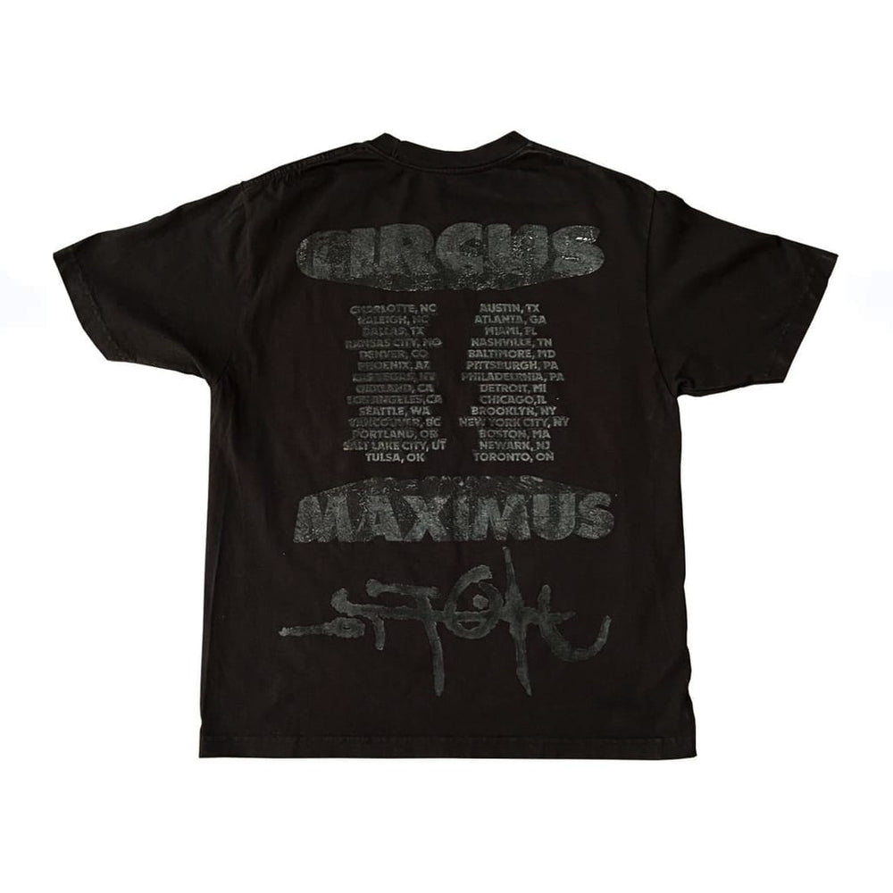 Travis Scott Utopia Circus Maximus 2023 Tour II Tee Black