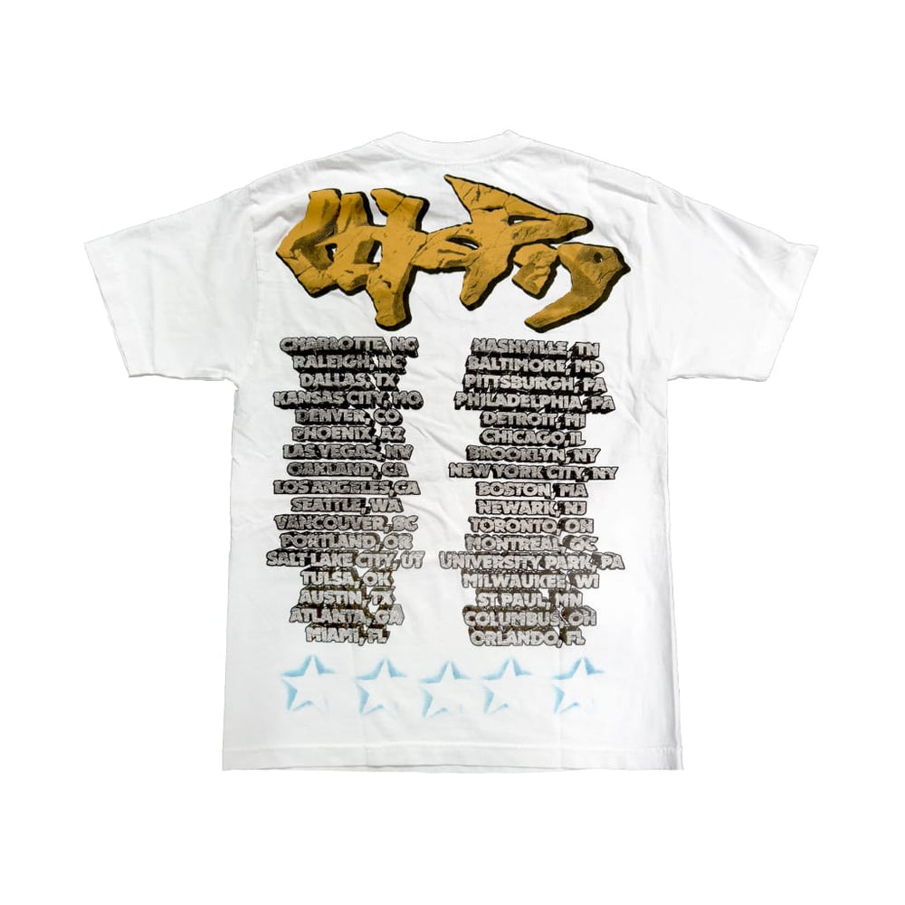 Travis Scott Utopia Tour Skitzo Circus Maximus Tee White