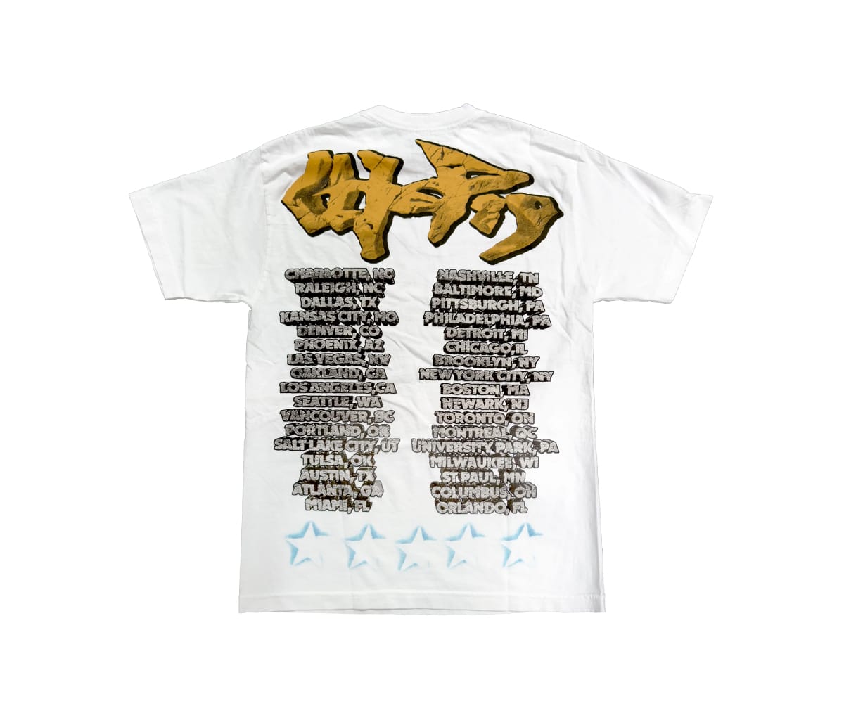 Travis Scott Utopia Tour Skitzo Circus Maximus Tee White