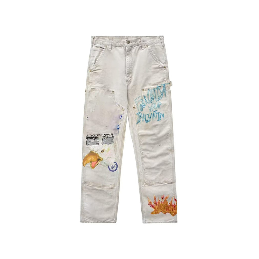 Travis Scott x Fragment Painters Imagination Pant White