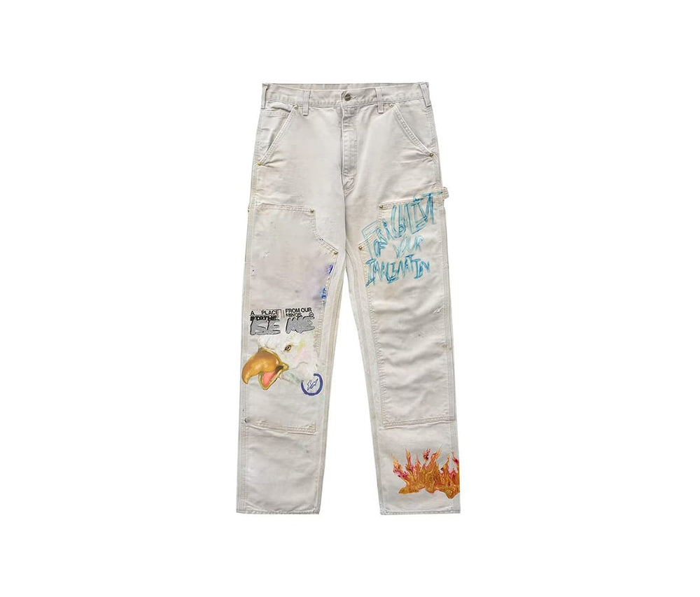 Travis Scott x Fragment Painters Imagination Pant White