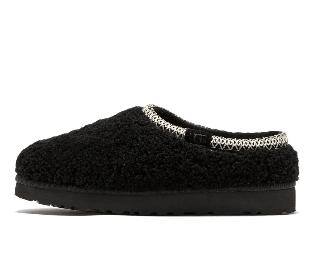 UGG Tasman Maxi Curly Slipper Black (W)