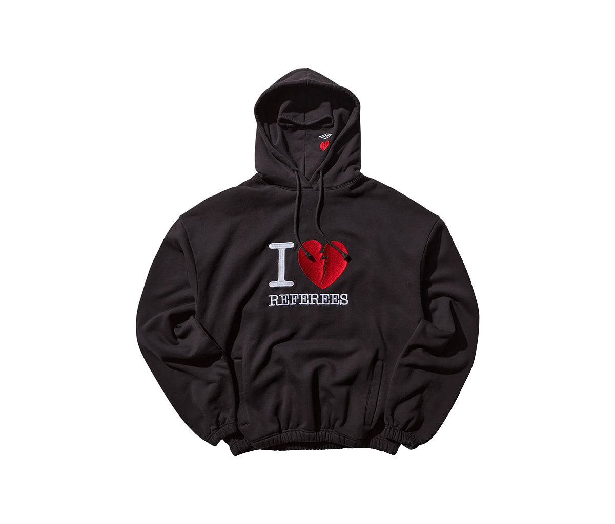 Umbro I Love Referees Masked Hoodie Black