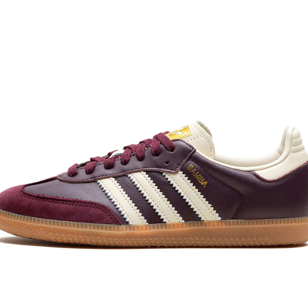 adidas Samba OG Maroon Gold Metallic (W)