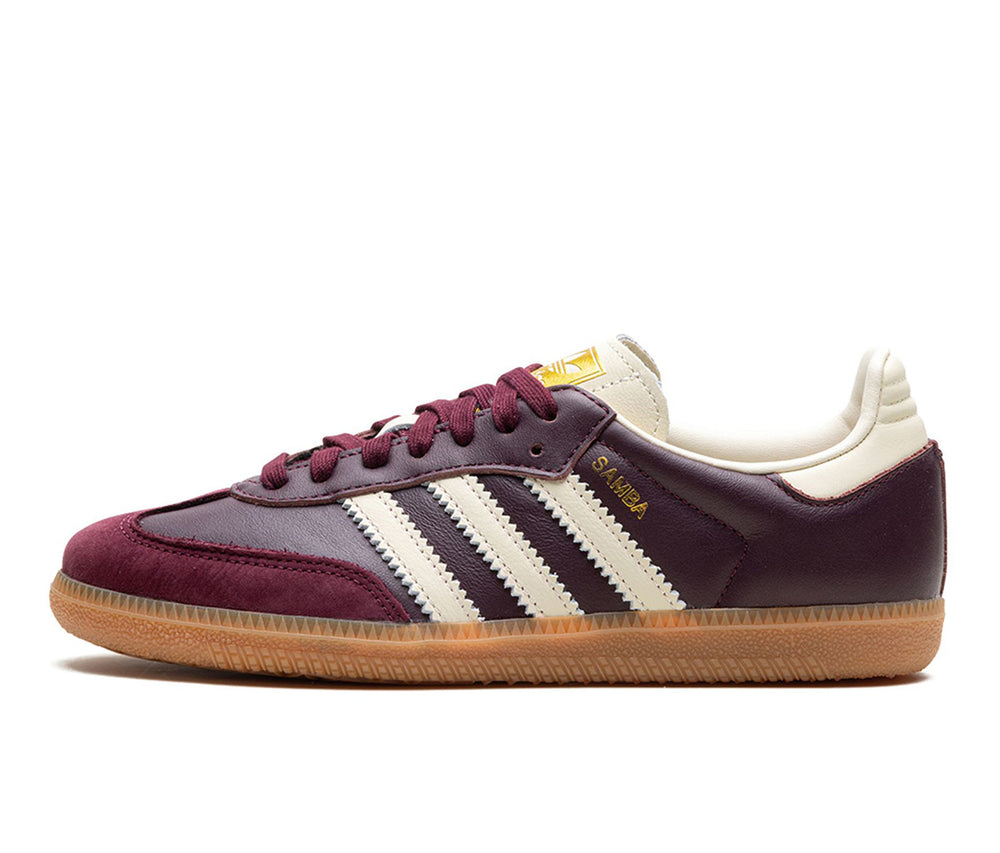 adidas Samba OG Maroon Gold Metallic (W)