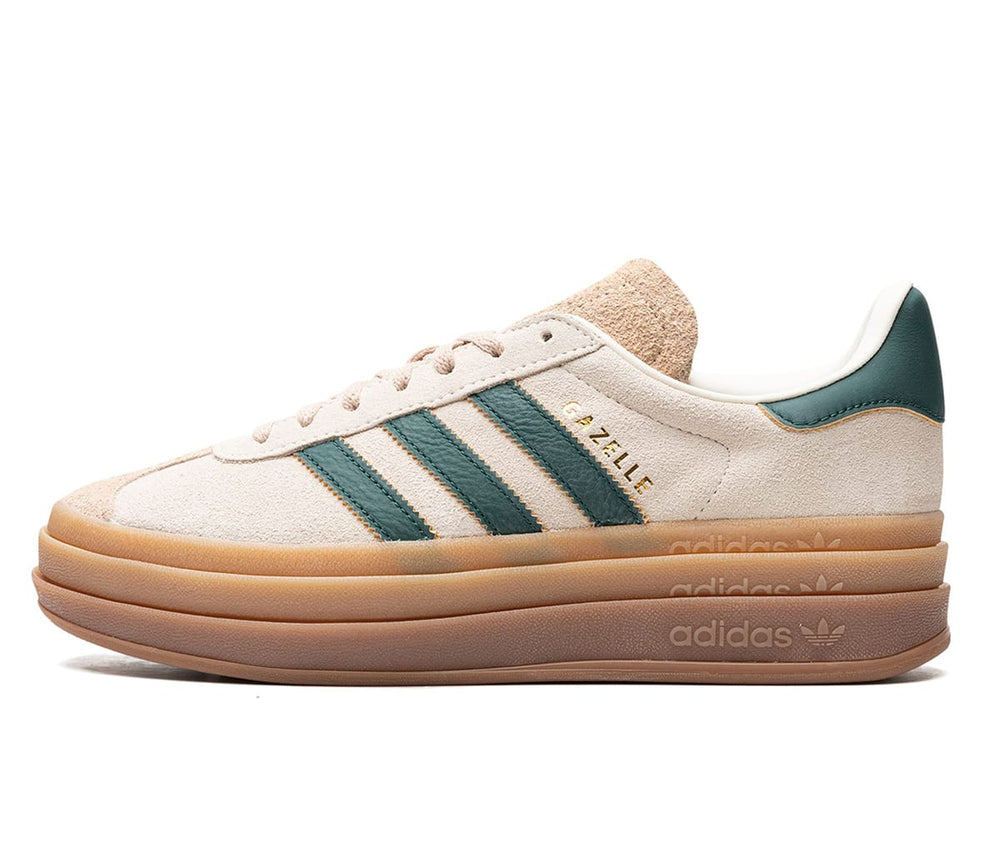 adidas Gazelle Bold Magic Beige Collegiate Green (W)