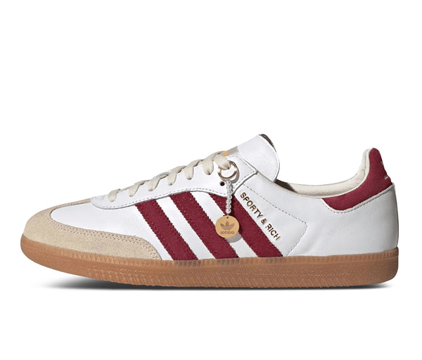 adidas Samba Sporty & Rich White Collegiate Burgundy – adidas