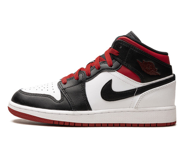 Air Jordan 1 Mid Gym Red Black Toe (GS) – Air Jordan