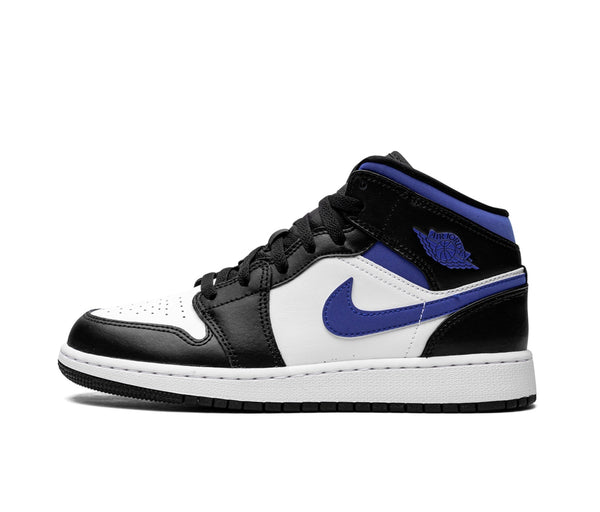 Air Jordan 1 Mid White Black Racer Blue (GS) – Air Jordan