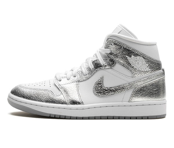 Air Jordan 1 Mid Metallic Silver (W) – Air Jordan