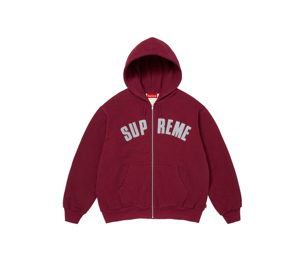 Supreme Arc Thermal Lined Zip Up Hooded Sweatshirt Cardinal – Supreme