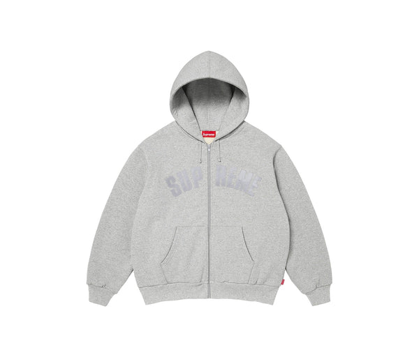 Supreme Arc Thermal Lined Zip Up Hooded Sweatshirt Heather Grey – Supreme