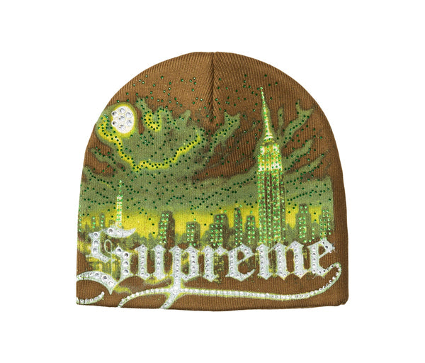 Supreme Cityscape Beanie Brown – Supreme