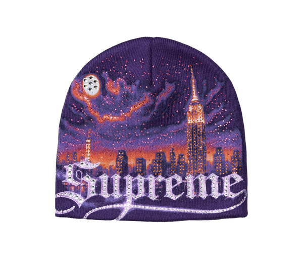 Supreme Cityscape Beanie Purple – Supreme