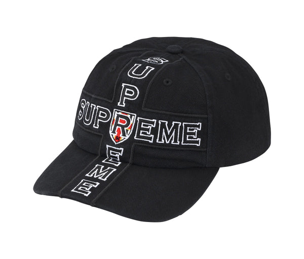 Supreme Cross 6-Panel Black – Supreme