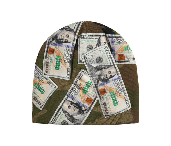 Supreme Money Beanie Woodland Camo – Supreme