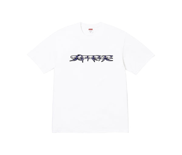 Supreme Skulls Spellout Tee White – Supreme