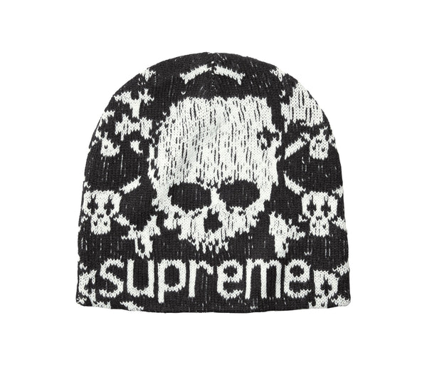 Supreme Vanson Leathers Skull Beanie Black – Supreme