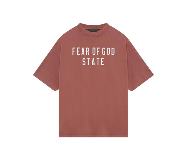 Fear of God Essentials Heavy Crewneck Tee Crimson – Fear of God Essentials