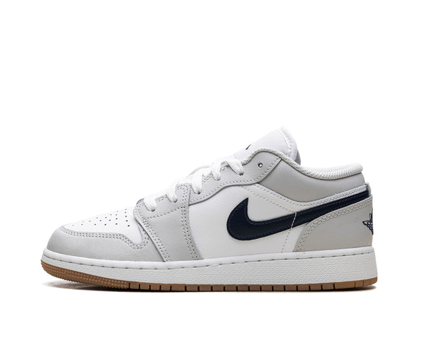 Air Jordan 1 Low White Neutral Grey Gum Midnight Navy (GS) – Air Jordan